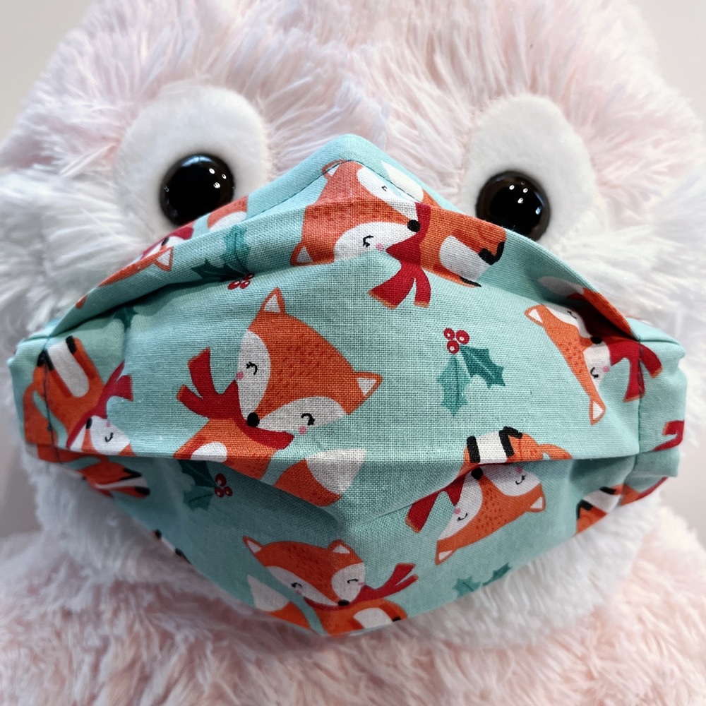 Face Mask Christmas Fox Foxes